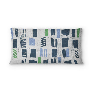 Milo Blue & Green in King (36" x 20") Size