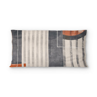 Gordian Navy & Orange in King (36" x 20") Size