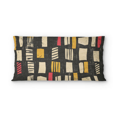 Milo Black, Red, & Yellow in King (36" x 20") Size