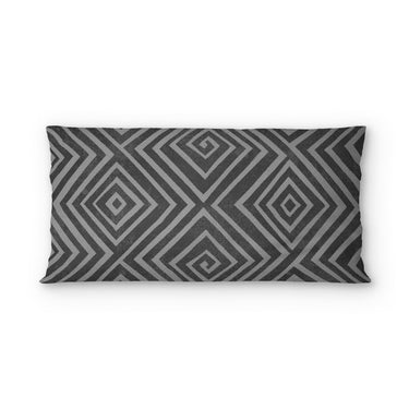 Hoffman Black & Charcoal in King (36" x 20") Size