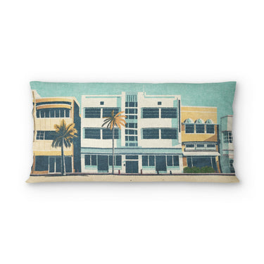Art Deco Beach in King (36" x 20") Size