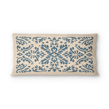 Floranna Ivory & Blue in King (36" x 20") Size