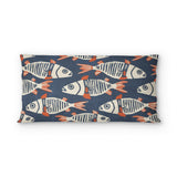 Tribal Fish in King (36" x 20") Size