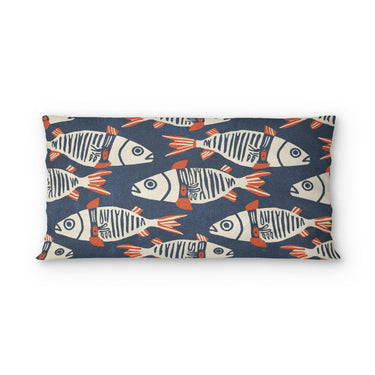 Tribal Fish in King (36" x 20") Size