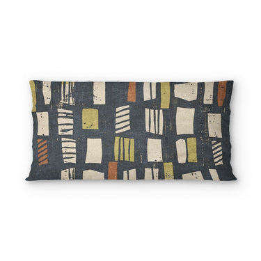 Milo Navy, Lime, & Terracotta in King (36" x 20") Size