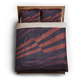 Prisma Purple & Coral queen - microfiber - Natural Backing