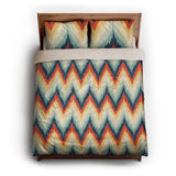 Firekaat Blue & Orange queen - microfiber - Natural Backing