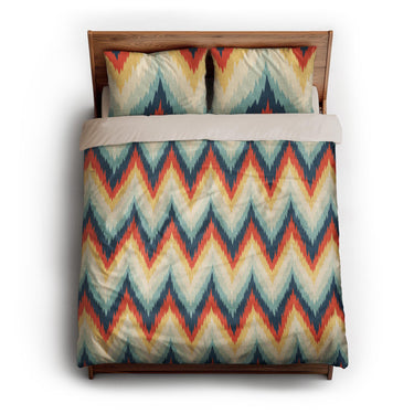 Firekaat Blue & Orange queen - microfiber - Natural Backing