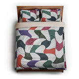 Twyla Checkered Multicolor queen - microfiber - Natural Backing