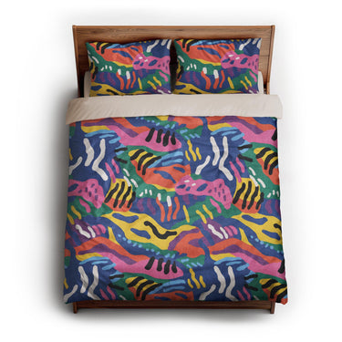 Giulia Multicolor queen - microfiber - Natural Backing