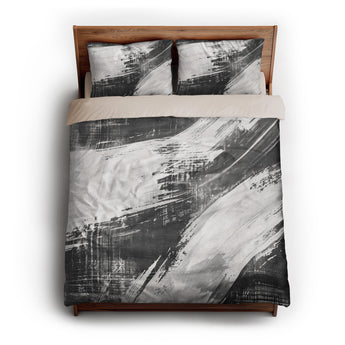 Emil Charcoal Grey queen - microfiber - Natural Backing