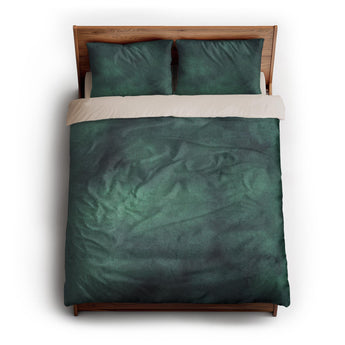Andromeda Watercolor Teal queen - microfiber - Natural Backing