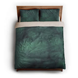 Andromeda Watercolor Teal queen - microfiber - Natural Backing