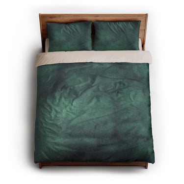 Andromeda Watercolor Teal queen - microfiber - Natural Backing