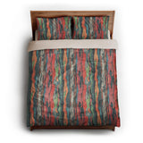 Rainbow Eucalyptus queen - microfiber - Natural Backing