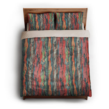 Rainbow Eucalyptus queen - microfiber - Natural Backing