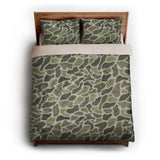 Duck Camo Green queen - microfiber - Natural Backing