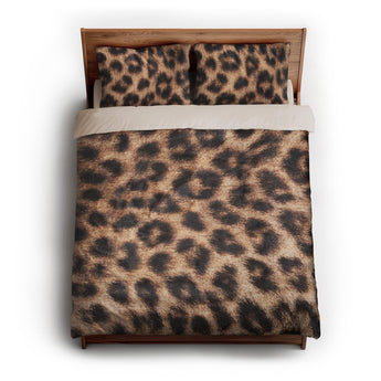 Cheetah Hide Print queen - microfiber - Natural Backing