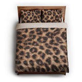 Cheetah Hide Print queen - microfiber - Natural Backing