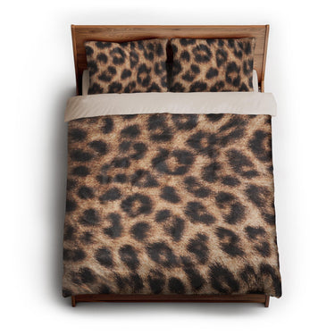 Cheetah Hide Print queen - microfiber - Natural Backing