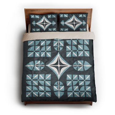 Remy Navy Blue queen - microfiber - Natural Backing