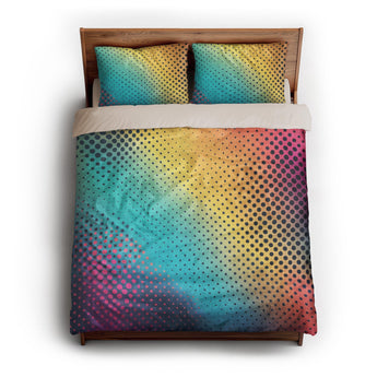 Shasta Multicolor queen - microfiber - Natural Backing