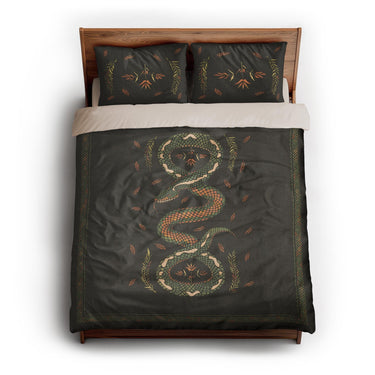 Snake in the Woods queen - microfiber - Natural Backing