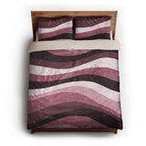 Sinuous Maroon Monochrome queen - microfiber - Natural Backing