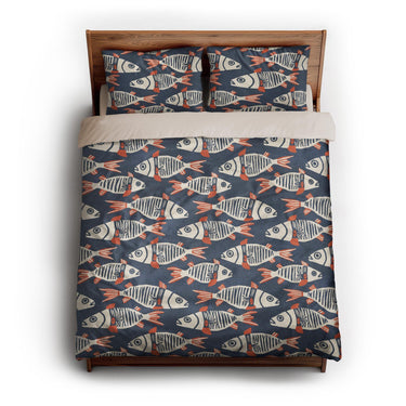 Tribal Fish queen - microfiber - Natural Backing