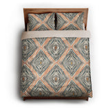 Boden Orange & Blue queen - microfiber - Natural Backing