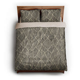 Paxton Black Taupe queen - microfiber - Natural Backing