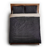 Euclid Black & Purple queen - microfiber - Natural Backing