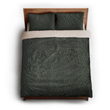 Kiva Green queen - microfiber - Natural Backing