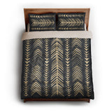 Yokanna Navy & Ivory queen - microfiber - Natural Backing