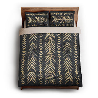 Yokanna Navy & Ivory queen - microfiber - Natural Backing