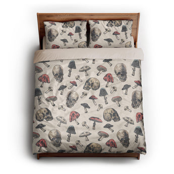 Death Caps queen - microfiber - Natural Backing