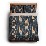 Safari Giraffes queen - microfiber - Natural Backing
