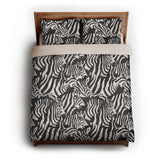 Dazzle of Zebras queen - microfiber - Natural Backing