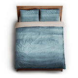 Jacinda Watercolor Blue Ombre queen - microfiber - Natural Backing