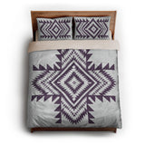 Reyno Eggplant & Stone queen - microfiber - Natural Backing
