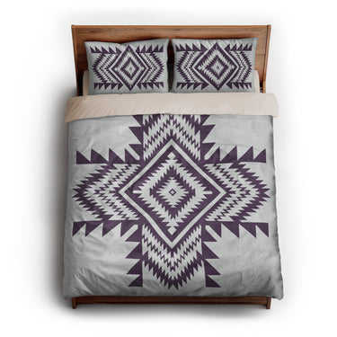 Reyno Eggplant & Stone queen - microfiber - Natural Backing