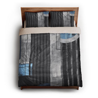 Gordian Dark Blue queen - microfiber - Natural Backing