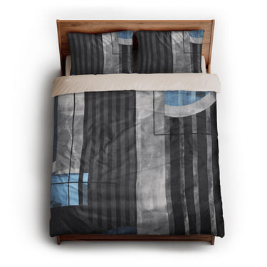 Gordian Dark Blue queen - microfiber - Natural Backing