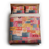 Velma Multicolor queen - microfiber - Natural Backing