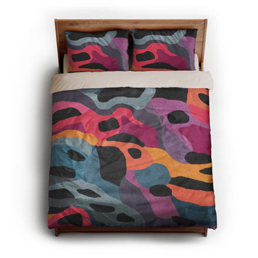 Umorna Multicolor queen - microfiber - Natural Backing