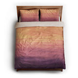 Imogen Watercolor Orange & Purple Ombre queen - microfiber - Natural Backing