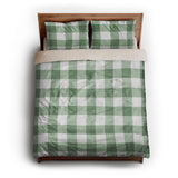 Buffalo Plaid Kelly Green queen - microfiber - Natural Backing