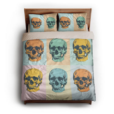 Pop Art Skulls queen - microfiber - Natural Backing