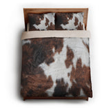 Cowhide Print queen - microfiber - Natural Backing