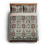 Georgiana Green & Deep Cerise queen - microfiber - Natural Backing